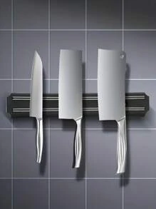 1 pièce Support magnétique puissant pour couteaux de cuisine à fixer au mur, support magnétique en métal et ABS pour ranger les couteaux. Organisateur de cuisine, ustensiles de cuisine, décoration de pièce, convient pour la cuisine, le restaurant, les fêtes, le camping, les rassemblements, cadeau pour les amis et la famille