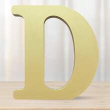 1 sản phẩm trang trí bằng gỗ, thiết kế chữ cái, đồ thủ công trang trí nhà - Vàng - Xem 25