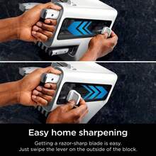 NeverDull Premium 12-Piece German Stainless Steel Knife System With Built-In Sharpener, White