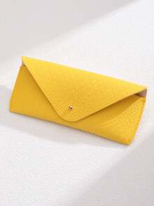 1pc Metal Studded Snake Print PU Sunglasses Case, Optical Glasses Protective Box, Suitable For Storing Various Types Of Glasses - Multicolor - View 11