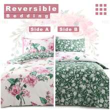 VELVETIO Printed Reversible Beddings Duvet Cover Set With Matching Pillowcases Soft & Warm - Multicolor - View 8