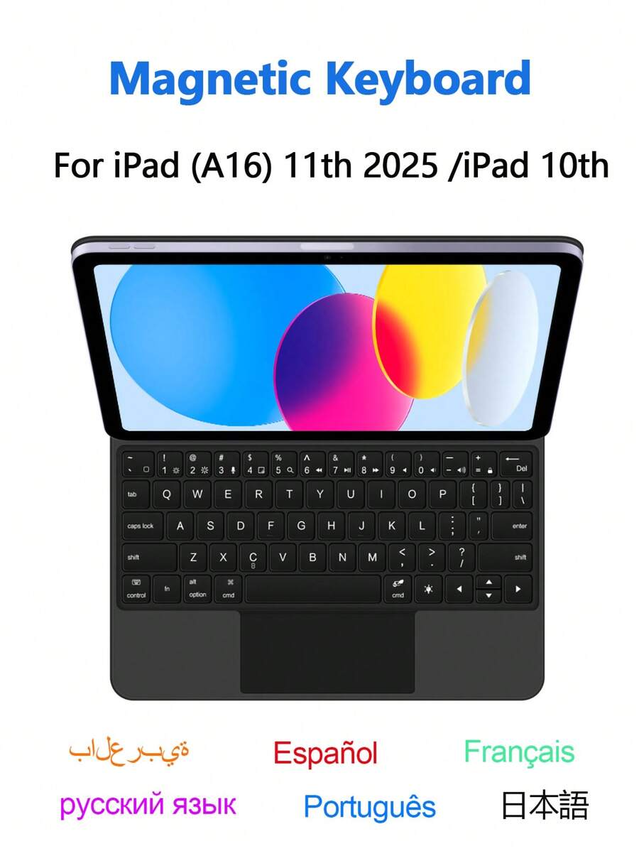 Magic Keyboard Case For IPad A16 11"/10th 2025 Model Tablet A3354 A3355