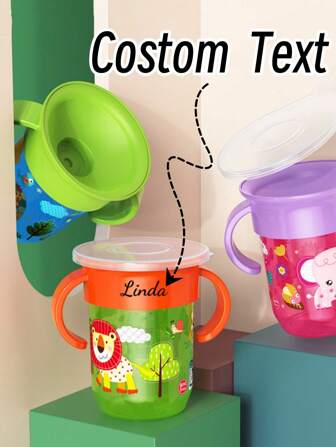 Customized 360 Degree Leak Proof Magic Cup, Baby Learning Drink Cup, Baby Anti Choking Water Training Cup, Children's Sipping Cup, Sucking Cup