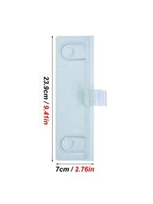 1pc Transparent Acrylic Clip-On Computer Monitor Memo Board, Multipurpose Memo Pad, Photo/Name Card/Document Holder Suitable For Student, Business, Office Desk