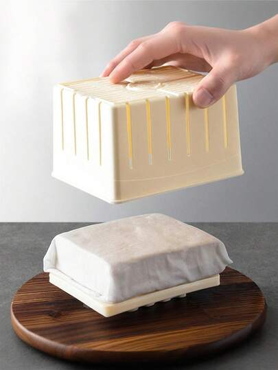 1 件装 DIY 塑料自制豆腐机压模套件豆腐制作机套装大豆压制模具带奶酪布美食