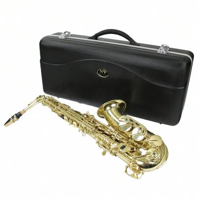 Saxofone Alto AS 200 Laqueado Dourado com Case New York