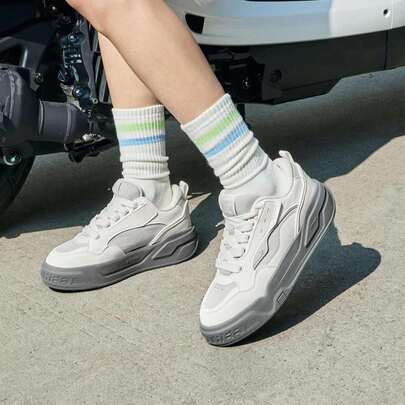 XTEP Star-X Bread Shoes Couple Casual Shoes 2025 Summer Breathable Women's Shoes Board Shoes Sports Shoes 875218310004