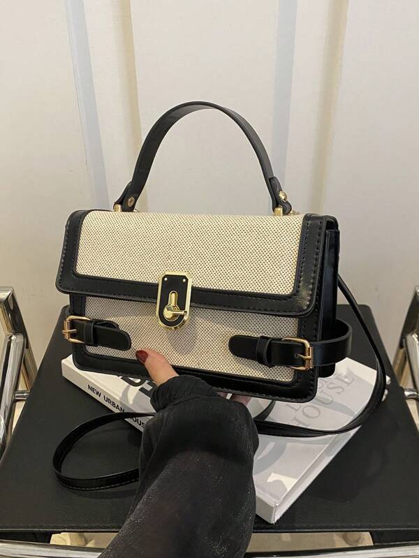 2024 New Colorblock Fashionable Ins Style Women Handbag, Shoulder Bag, Tote Bag