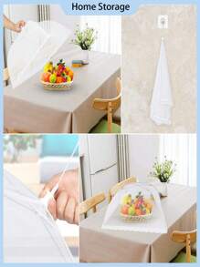 1pc Large Foldable Food CoverAnti-Fly Kitchen & Outdoor Camping Mesh Tent,Suitable For Kitchen, Living Room, Restaurant, Picnic, Camping, Outdoor