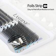 Lashine 10 Reihen D-Locken 0,05 mm Dicke synthetische Nerz Manga Anime Comic Spirale Wimpern 8-15 mm Mischlänge Federform Falsche Wimpern Comic Spirale Wimpernverlängerung Vorgefertigte Fächer Natürliche Kaschmir Manga Falsche Wimpern - D - Übersicht 3