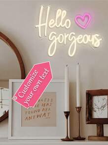 Placa de neon com nome personalizado, decoração de casamento, placa de neon com nome, placa de neon de LED para crianças, presentes personalizados, decoração de quarto, decoração de casa com luz LED USB, presentes de aniversário, placa de berçário, letras de berçário, decoração infantil, decoração de berçário, presentes ideais exclusivos para ele e ela, para o dia das crianças, para o dia dos pais, para formatura, para casamentos, colorido, kawaii, minimalista chique, fofo, personalizado, único, presentes ideais para ele, presentes ideais para ela, para ela, namorado, namorada, família, amigos, luz noturna, luzes de neon, artigos para casa, decoração de quarto, decoração de feriado, para aniversários, para casamentos