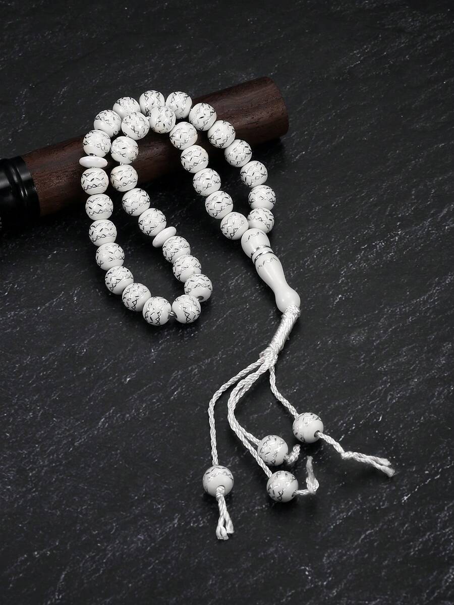 1pc Creative Prayer Beads Wave Pattern Beaded Bracelet For Disk Hand String And Worship Jewelry - Beads - View 1