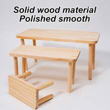 1 pièce/set Maison de cachette pour hamster en bois durable à 2 couches/Échelle d'escalade en vague, Plateforme d'escalade en bois stable et résistante au rongement, Convient pour les petits animaux de compagnie en toutes saisons - Multicolore - Voir 7