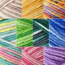 5 Bundles 5-Ply Ombre Acrylic Wool Blended Yarn, Suitable For Crochet And Knitting Sweaters, Scarves, Hats DIY Crafts, 50g*3, 120m*3/394 Yards*3 - Variegated Yarn - View 9