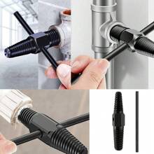 1 Set Of Water Pipe Broken Wire Extractor For Household Use, 4-Point And 6-Point Triangle Valve Repairer, Faucet Broken Wire Extractor