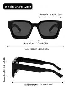 Gafas de moda clásicas, sencillas y con estilo retro cuadradas para hombres, para uso casual, de negocios, viajes, exteriores, minimalistas y personalizadas, adecuadas para deportes, fiestas, vacaciones, conducción, pesca, un regalo ideal - Multicolor - Ver 8