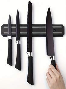 1 pièce Support magnétique puissant pour couteaux de cuisine à fixer au mur, support magnétique en métal et ABS pour ranger les couteaux. Organisateur de cuisine, ustensiles de cuisine, décoration de pièce, convient pour la cuisine, le restaurant, les fêtes, le camping, les rassemblements, cadeau pour les amis et la famille