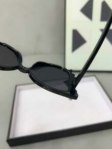 1pc Children's Plastic Frame Glasses, Suitable For Daily Use