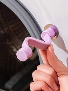 磁性洗衣机门挡 - 紫色和粉色，通风除臭，防潮，安全防夹设计，带强力磁铁，洗衣机通风支撑杆磁性洗衣机防霉防臭通风夹门扣 - 彩色 - 查看 6