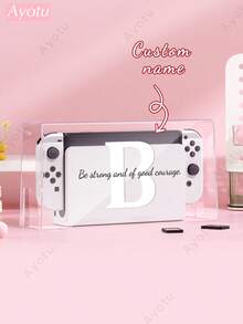 Ayotu غلاف قابل للتخصيص بالنص والاسم متوافق مع وحدة التحكم Switch/Switch OLED/Switch Lite والإكسسوارات، يتضمن الحزمة: غطاء واقي، حقيبة تخزين، هيكل قاعدة، غطاء للغبار، حافظة للألعاب، قبضة وحدة التحكم، إلخ. هدية رائعة للاعبين والأصدقاء والعائلة لأعياد الميلاد والسنوية وعيد الحب وعيد الميلاد - متعدد الألوان - مشاهدة 18