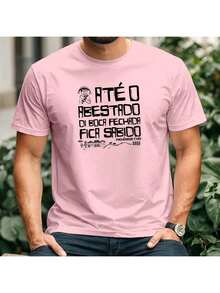 T-Shirt Until The Fool Mineiro Northeast Bible Verse - Rosa - View 3