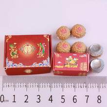 2 Sets Doll House Chinese New Year Wedding Dowry Jian Dui Cake Mould Pretend Play Toy