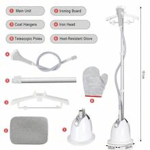 OYAJIA Clothes Steamer, Foldable Handheld Clothing Wrinkles Remover For Garments, Large Detachable Water Tank Portable Mini Fabric Steam Iron For Home And Travel (White) - UK Plug(220-240V) - View 11