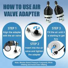 1/2 Inflatable Pump Valve Adapter, Inflatable Fishing Boat, Attack Boat, Rubber Boat, Car Inflatable Pump Valve Converter, Traditional Air Pump Converter, Paddle Pump Adapter, Beach Essentials, Beach Accessories, Pool Float - Multicolor - View 6