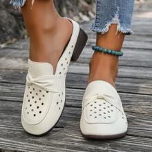 Women High Heel Breathable Closed Toe Sandals - White - View 3