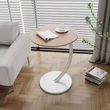 Kinkete Portable C-Shaped Side Table For Small Spaces - Camel - View 1