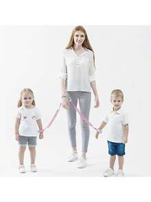 1 件装婴儿牵引绳手链带钥匙锁升级版收缩绳手链儿童