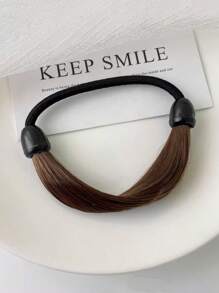 1/3pcs Faux Hair Scrunchies Elastic Hair Tie Hair Accessories For Women Ponytail Holders, Hair Bobbles ,Head Piece