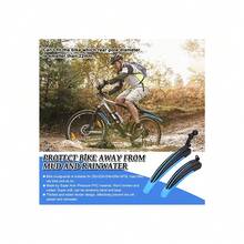 Salpicaderas Trasera Y Delantera Para Bicicleta Universal - Negro - Ver 5