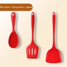 [Offre limitée] Indispensables de cuisine en silicone 1-5 pièces - Set de spatules anti-adhésives résistantes à la chaleur, louches et passoires (Lavable au lave-vaisselle/Cadeau parfait!)'