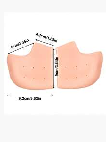 1 Pair Silicone Heel Cracked Skin Protection Pads - Multicolor - View 2