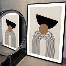 1 pieza / Set de 3 Pósteres de arte de pared Modernos Vintage Minimalistas Abstractos de Líneas Dibujadas en Papel Blanco, Decoración Retro para Sala, Bar, Cafetería, Arte de Lienzo sin Marco/Enmarcado para Sala de Juegos y Decoración del Hogar - Multicolor - Ver 28