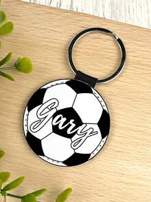 Gantungan Kunci Kulit yang Dipersonalisasi, Nama/Font Kustom, Sepak Bola/Bola Basket/Tenis/Bisbol/Bowling, Hadiah untuk Tim/Keluarga/Teman, Hari Raya (Ulang Tahun/Hari Ayah) - MultiWarna - View 15