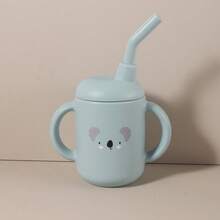 120ml 婴儿硅胶饮水杯，幼儿防掉吸管训练杯 - 彩色 - 查看 5