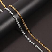 1pc New Fashionable Men's Stainless Steel Chain Necklace - necklace - View 4