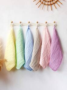 6 Packs Burp Cloths Soft Absorbent Multicolor Wash Cloths For Newborn Baby Girl Boy - Multicolor - View 1