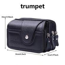 Hot PU Vintage Waist Pack Vintage Unisex The Belt Outdoor Small Wallet Men Women New Multi-Function Phone Coin Waist Bag Anniversary Gift Gift For Men Funny Gift Teachers Day Gift Small Gifts Gift Ideas Birthday Gifts For Men Gift For Husband - Multicolor - View 7