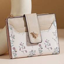 Ladies Elegant Floral Coin Purse, Multi Card Slots, Versatile Student Wallet - Multiple Colors Available