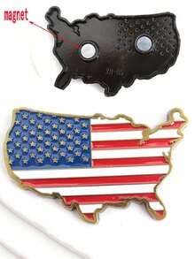 1PC Metal Refrigerator Fridge Magnets Home Kitchen Decoration Mini Simulated Architecture - New York United States. Paris France. London United Kingdom - Multicolor - View 3