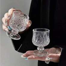 12/6/4/2/1 قطعة أكواب زجاجية ذات طول عالي بتصميم ماسي وبرسومات فراشة، سعة 40 مل، شفافة، تنكسر الضوء بأناقة، كوب شاي/كؤوس تقديم للفودكا والويسكي، بتصميم جرعة واحدة صغيرة ، مع قاعدة