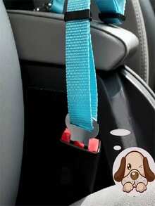 1pc Adjustable Pet Car Safety Leash, Polyester Material, Available In Multiple Colors, Suitable For Small, Medium And Large Cats And Dogs - Multicolor - View 5