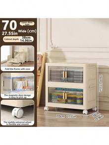 5/4/3/2/1 Layer Foldable Wardrobe, Multi-Layered Storage Cabinet, Multi-Function Storage Box, Transparent Door, Easy Assembly Plastic Storage Shelf