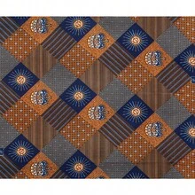 Veritablewax Fan Pattern African Fabric By The Yard Polyester Material For Handsewing High Quality Cloth For Party Dress - Multicolor - View 4