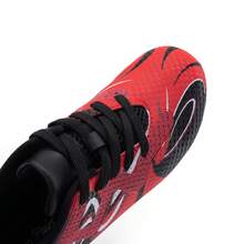 Boys Girls Soccer Cleats Youth Firm Groud Sport Football Cleats For Little/Big Kid/Toddler - Red - View 5