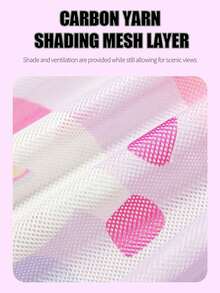 1 pieza Cortina de malla de doble capa para ventana de coche, transparente, bloquea los rayos UV, el calor y la luz - Multicolor - Ver 7