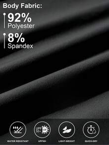 ZUTY 7" High Waisted Athletic Shorts For Women Running Workout Long Shorts With 3 Zipper Pockets Quick Dry, UPF 50+, Suitable For Travel, Walking - Black - View 3